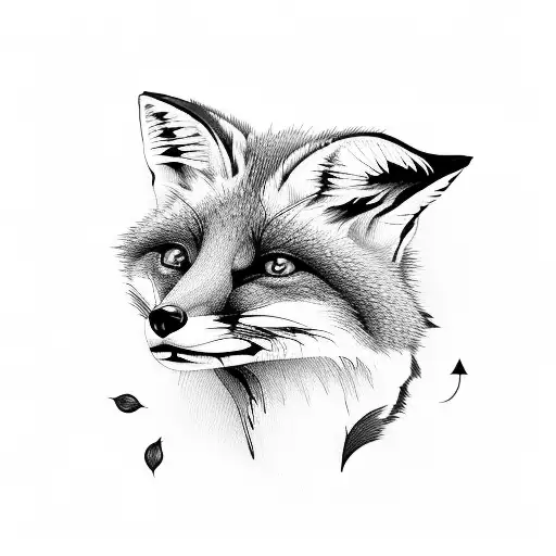 Fox Drew By Simply Outlines