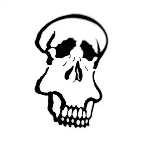 A Skull With Death Background