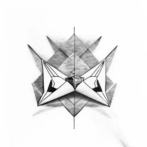 Three Paper Airplanes Flying With Music Notes Trailing Behind