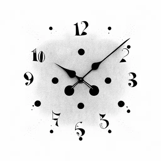 A Clock With Dots Representing Things Your Grandpa Loved