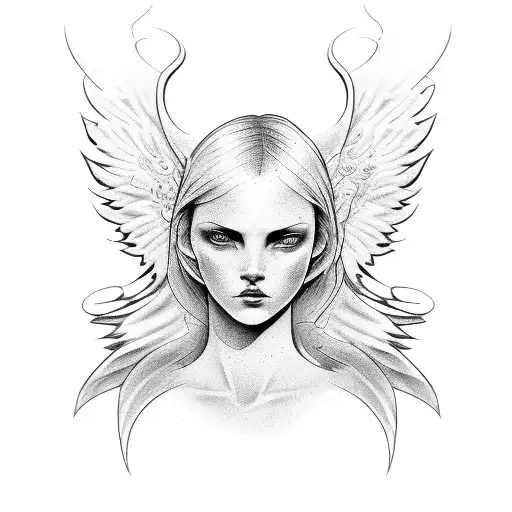 Angel Like Character Faceless