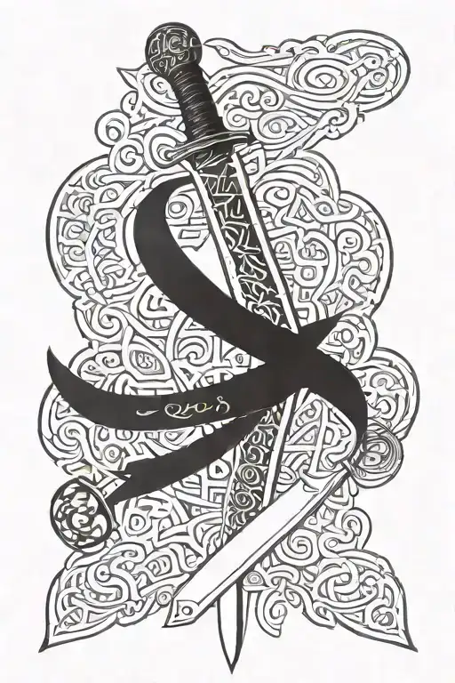 Sword With Arab Writing