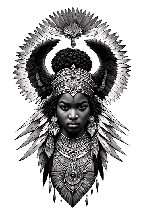 African Warrior Angel