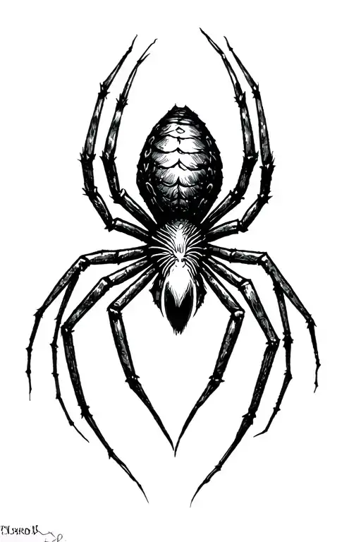 Gothic Spider Sketch Type
