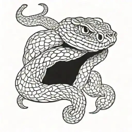 Hand Men And Woman Snake Wrapped