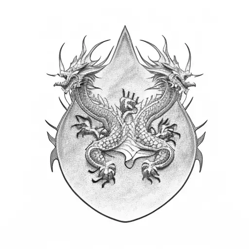 Dragon Japones Delgado En Las Costillas