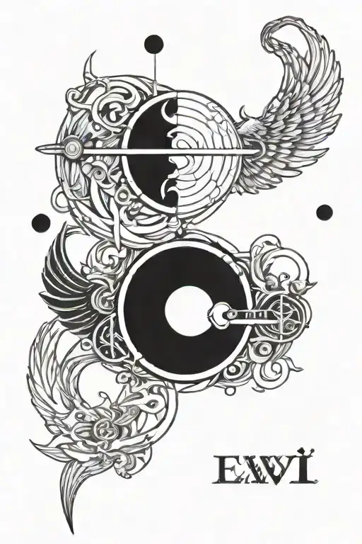 Original Symbol Representing Balance Or Good And Evil