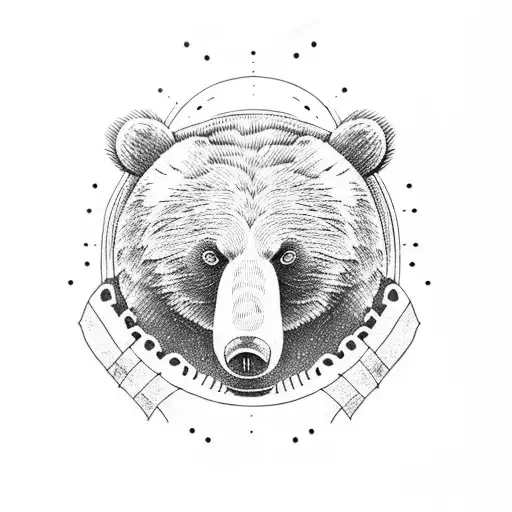 Bear Drew By Simply Outlines