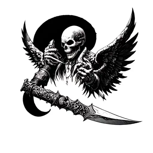 Angel Death Men Umhang Weapon