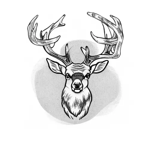 Irish Cross With Deer Antlers Hidden Small Inside The Cross