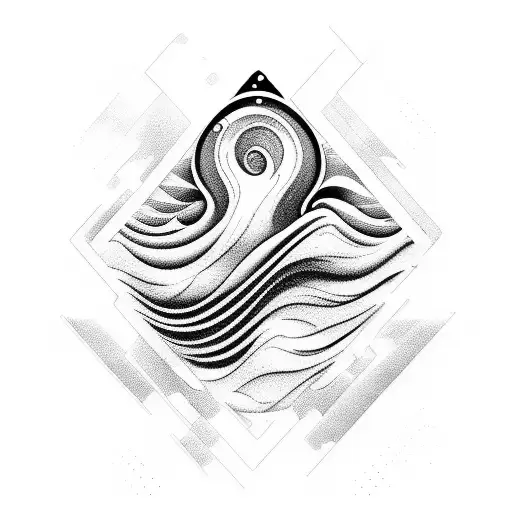 Water Waves Changing Its Direction From The Vibration Of Techno Music