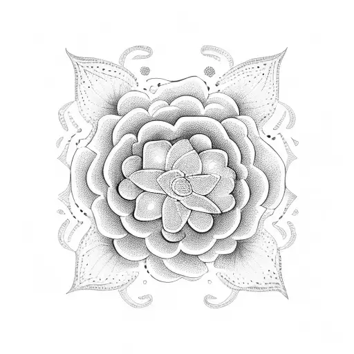 A Serene Music Note Surrounded By Delicate Flowers