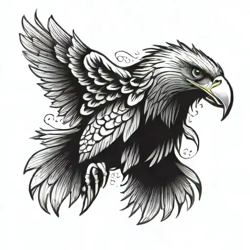 Eagle With The Number 328