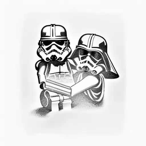 Lego Star Wars With Mom Huging Son