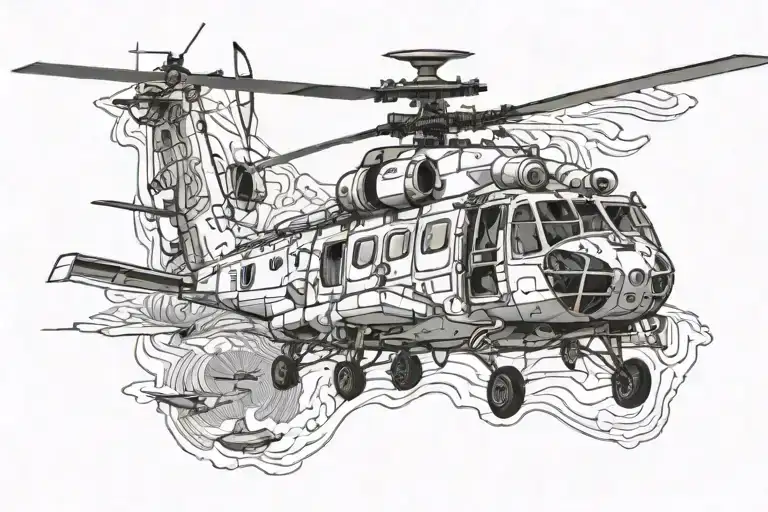 Mack Dog Super Puma Helicopter