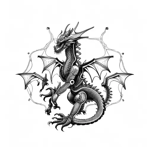 Robotic And Electric Dragon