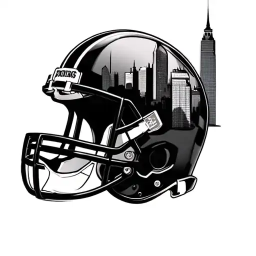 Combine A Football Helmet With The Philadelphia Skyline In A Unique Design