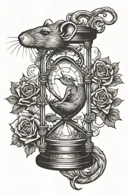 Dead Rat In Hourglass