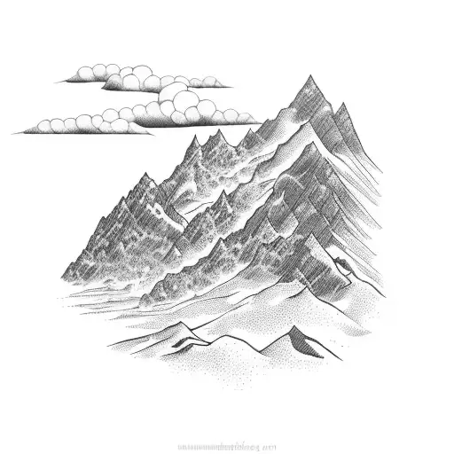 A Motorcycle Riding Through A Mountain Range With Smoke Trailing Behind