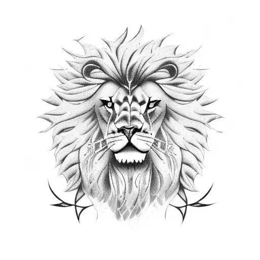 Griffin Fighting With Lion