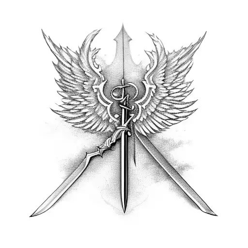 Sword With Angelic Wings