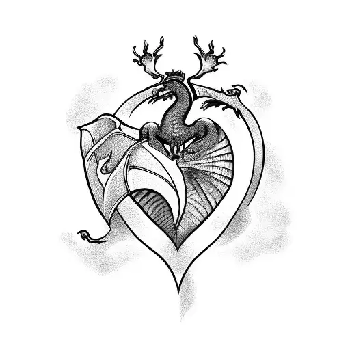 A Heart With Dragon
