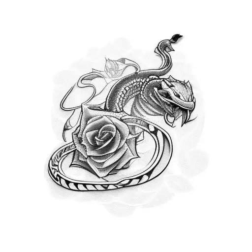 Money And Roses With King Cobra And Crown