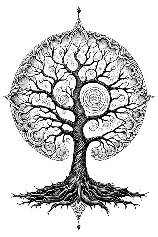 Fibonacci Spiral Tree