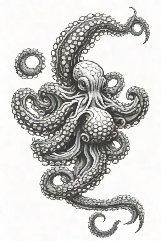 Octopus Wrapped Loosely Around Leg