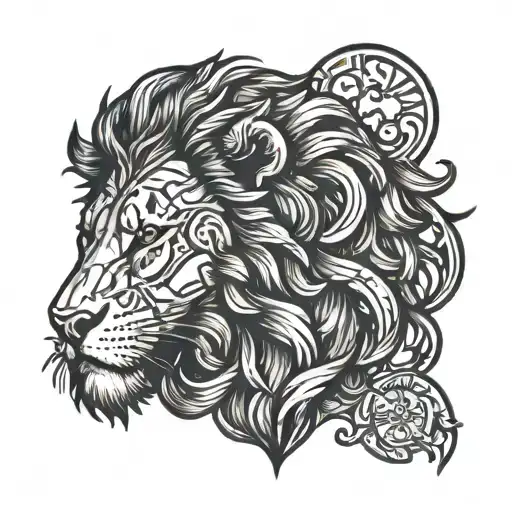 Lion With Crusifix
