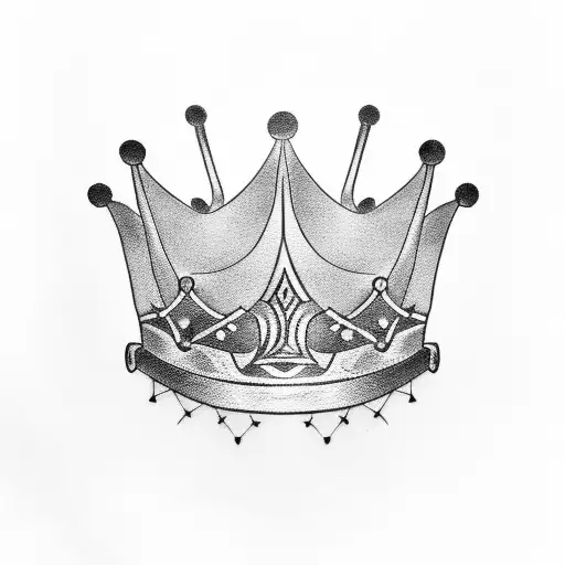 Musical Notes Forming A Crown Made Of Scars