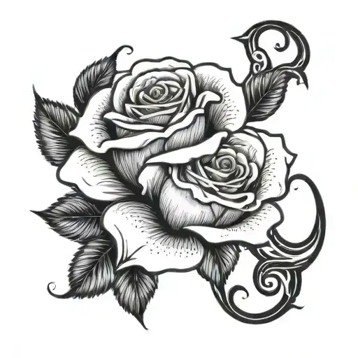 Rose And Letter J