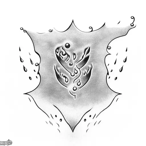 Drop Of Water And Fire