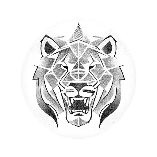 Soccer Ball Surrounded By Roaring Lions