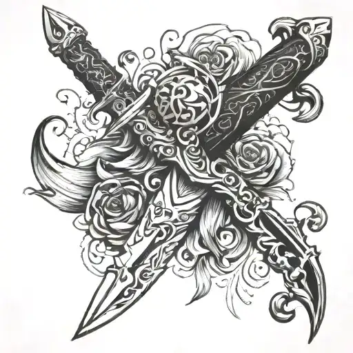 Dagger With Blade Made Of Wind