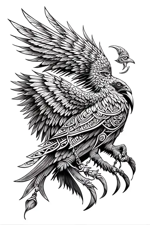 Phoenix Sandwatch Arm Tatto Aztec Warrior