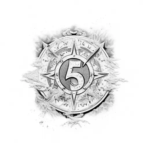 5Th Marsh 2023 Written In Roman Numerals With The Word Marauda Below It