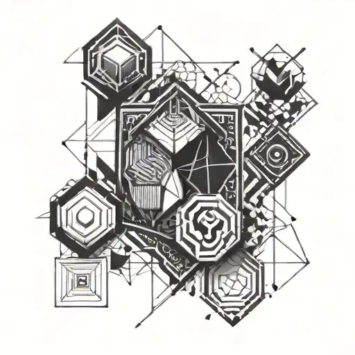 Geometric Shapes Representing Different Muscle Groups