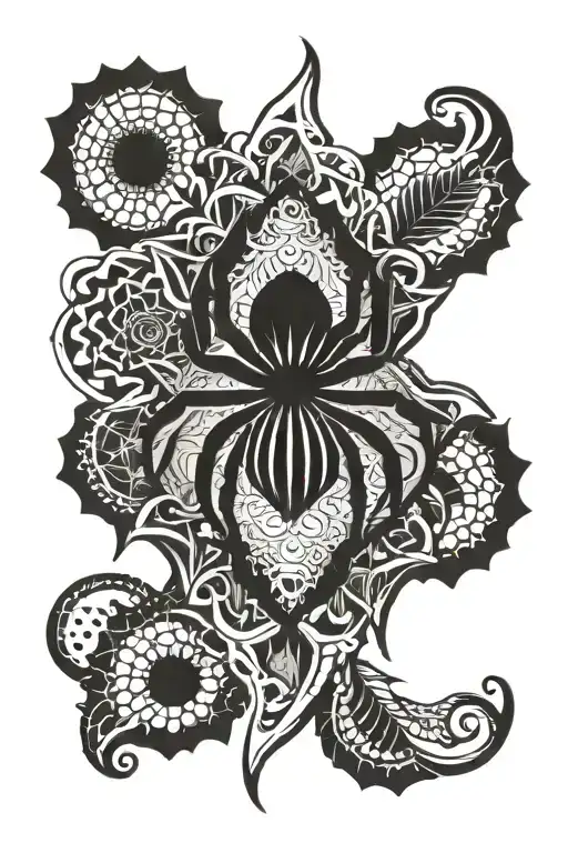 Mandala With Spider