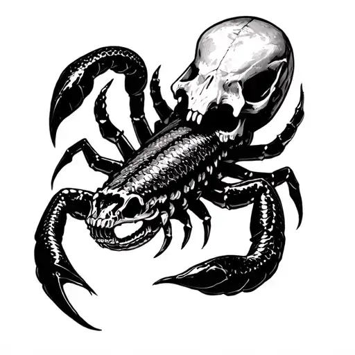 Scorpion Snake Skull For Hand