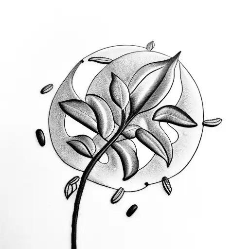 A Coffee Bean Plant Growing On A Hairbrush