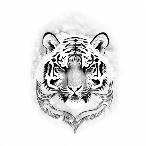 Snow Tiger And Boar And Leopard