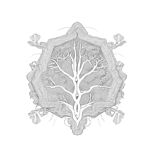 A Family Tree With Intricate Lines Connecting Each Member