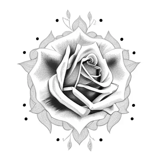 Mexican Girl With Rose