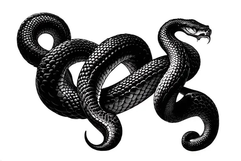 3D Snake Wrapped Around My Arm Sleeve