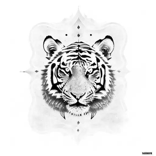 Roman Knight And A Tiger