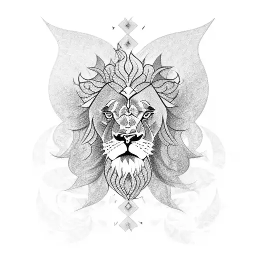 Lion And Fairy Wings