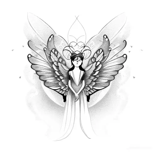 Butterfly With Angel Wings