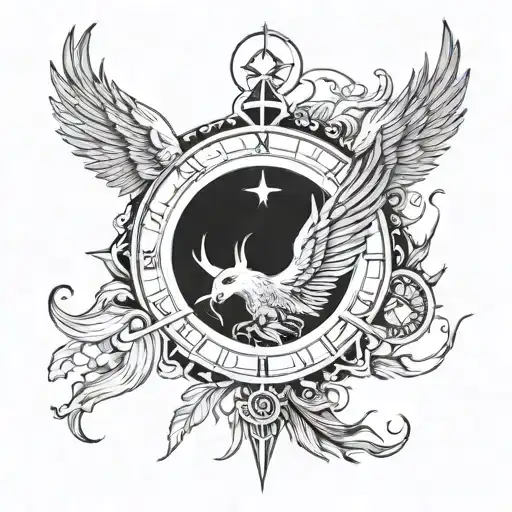 Phoenix And Compass Design