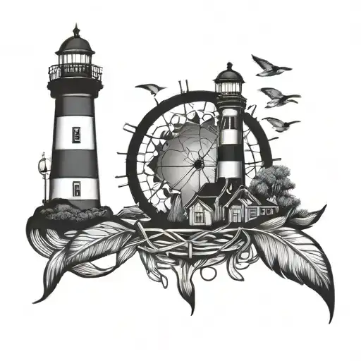 Lighthouse Dream Catcher